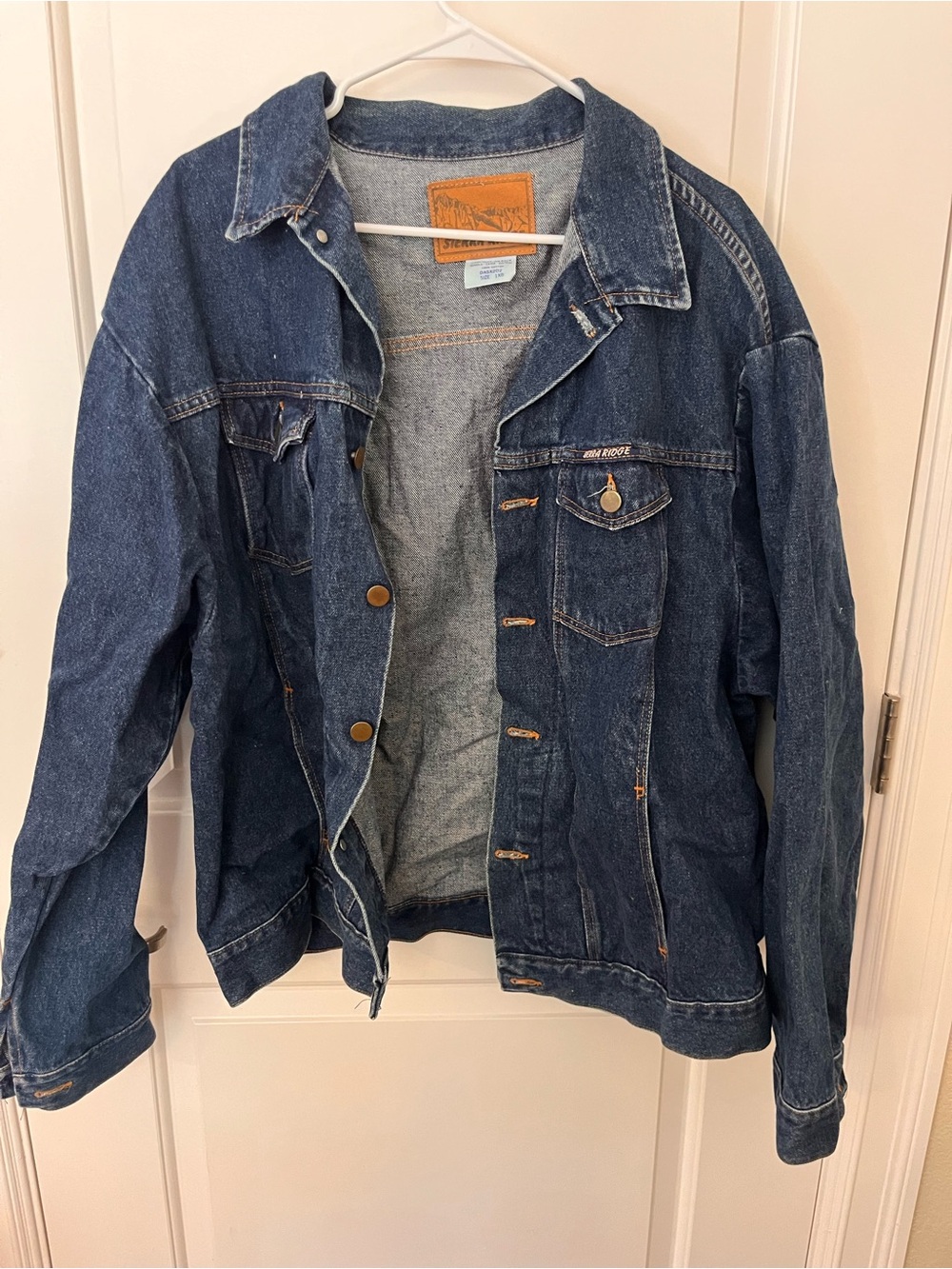 Classic vintage Dark Blue Denim Jacket